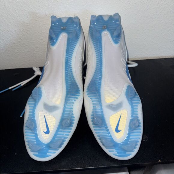 Nike Huarache 9 Elite Mid LAX SE Men Size 12.5 #FV6149-100 White Vivid Blue Volt main image 5